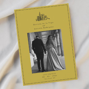 New York City Photo Wedding Save the Date Card