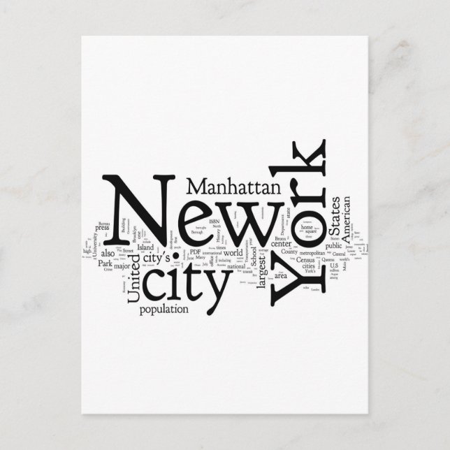 New York City Postcard (Front)