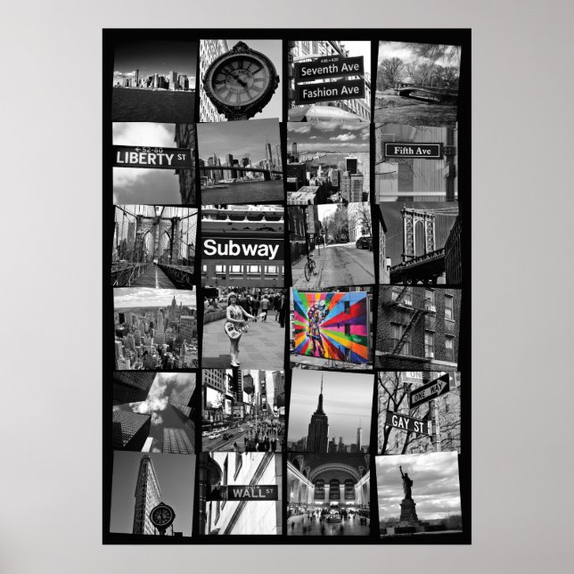 New York City poster - collage of photograps (Front)