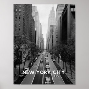 New York City Poster Wallart black-white Streetart