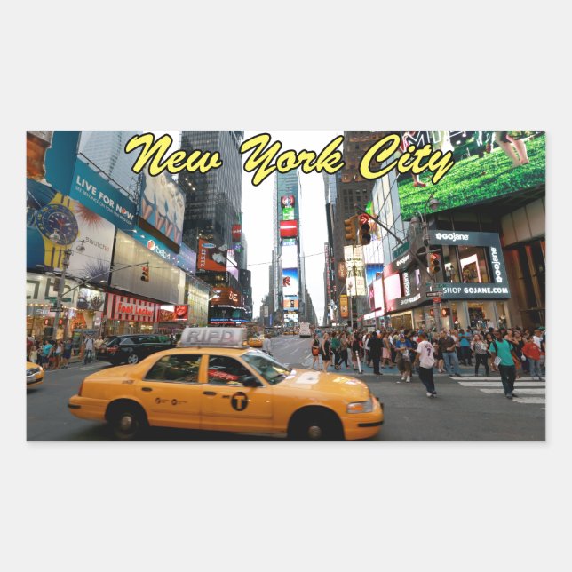 New York City Professional photo Rectangular Sticker (Front)