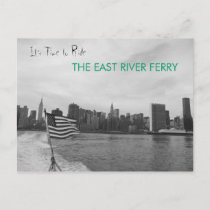 New York City - Ride the East River Ferry Postcard