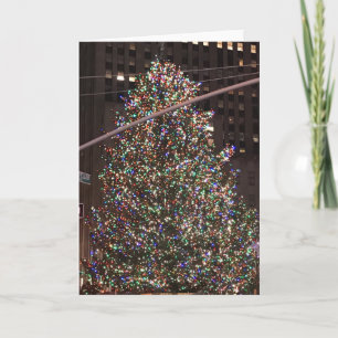 New York City Rockefeller Centre Christmas Tree Holiday Card