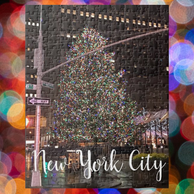 New York City Rockefeller Centre Christmas Tree Jigsaw Puzzle (NYC Christmas tree)