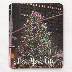 New York City Rockefeller Centre Christmas Tree Mouse Pad