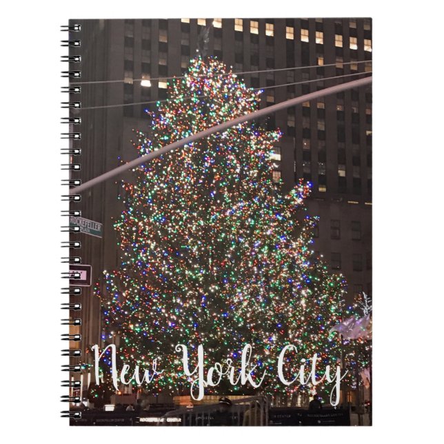 New York City Rockefeller Centre Christmas Tree Notebook (Front)