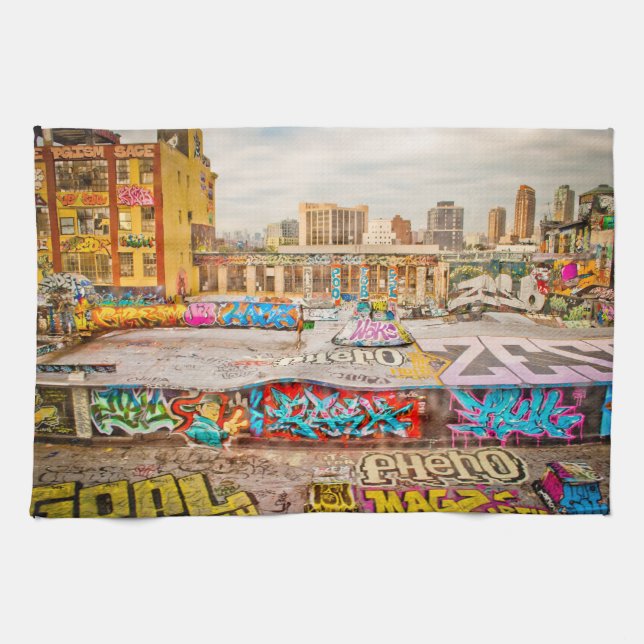 New York City’s graffiti site Tea Towel (Horizontal)