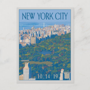 New York City Save the Date Announcement Postcard