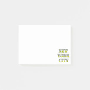 New York City Silver Gold Glitters Post-it Notes