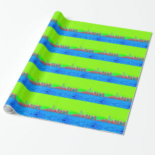 New York City Sky Line Wrapping Paper