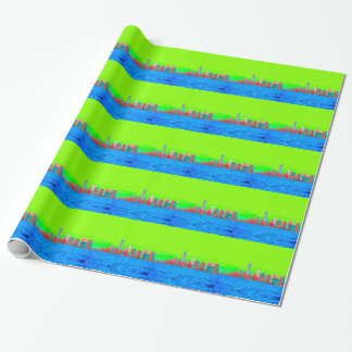 New York City Sky Line Wrapping Paper