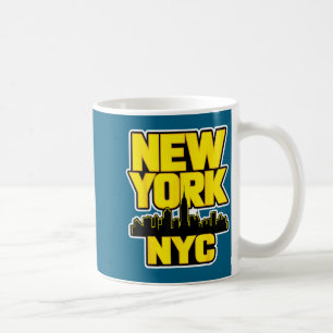 New york city skyline bronx queens manhattan state coffee mug