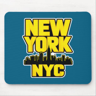 New york city skyline bronx queens manhattan state mouse pad