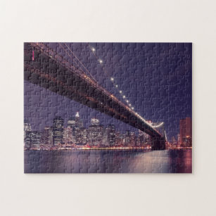 New york city skyline brooklyn bridge jigsaw puzzle