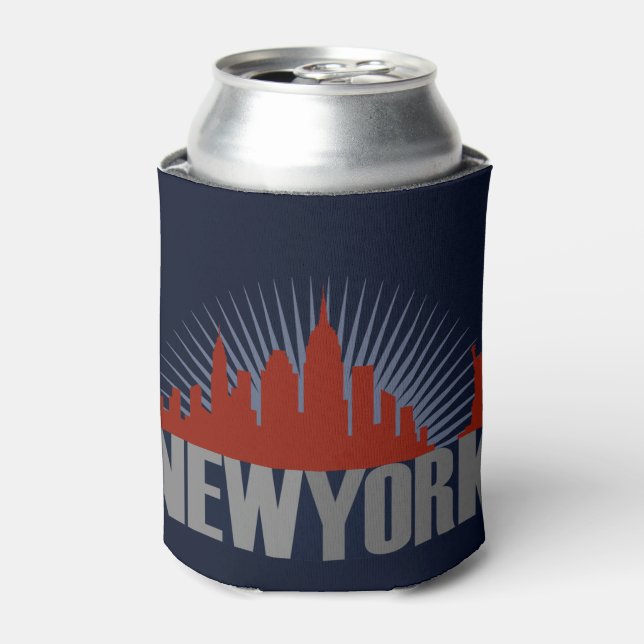 New York City Skyline Can Cooler (Can Front)