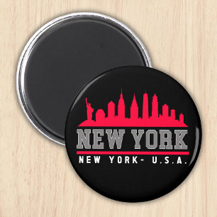 New York City Skyline City Magnet