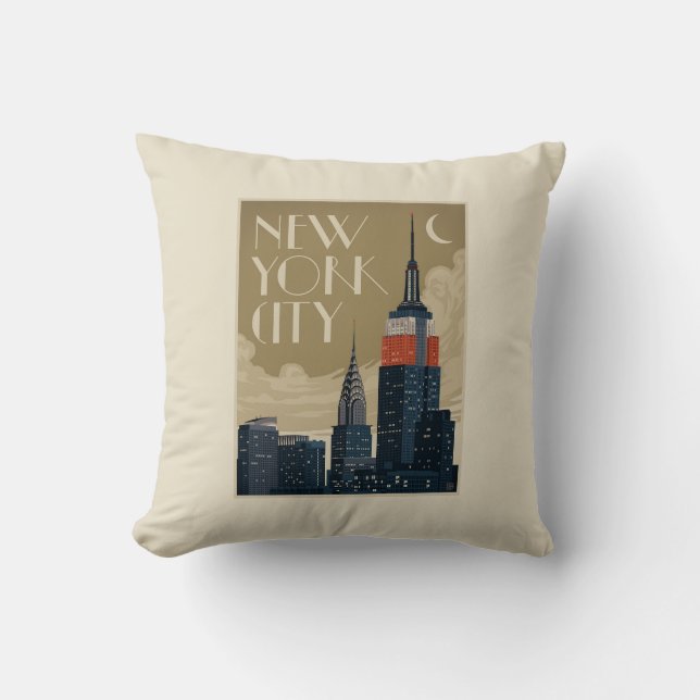 New York City Skyline Cushion (Front)