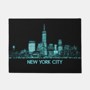 New York City Skyline Doormat