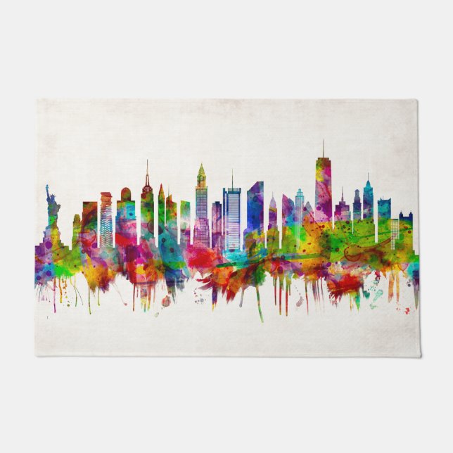New York City Skyline Doormat (Front)
