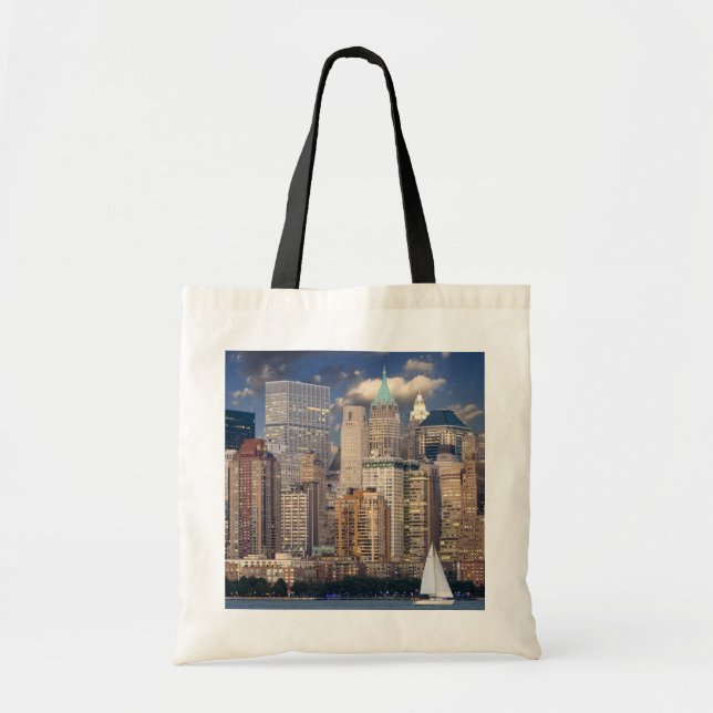 New York City Skyline from Hudson River Tote Bag (Front)