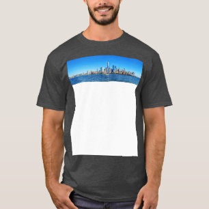 New York City Skyline from Jersey City WelshDesign T-Shirt