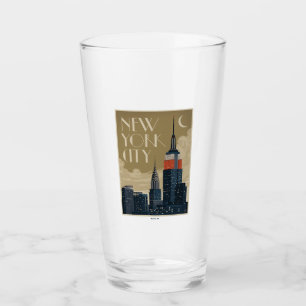 New York City Skyline Glass