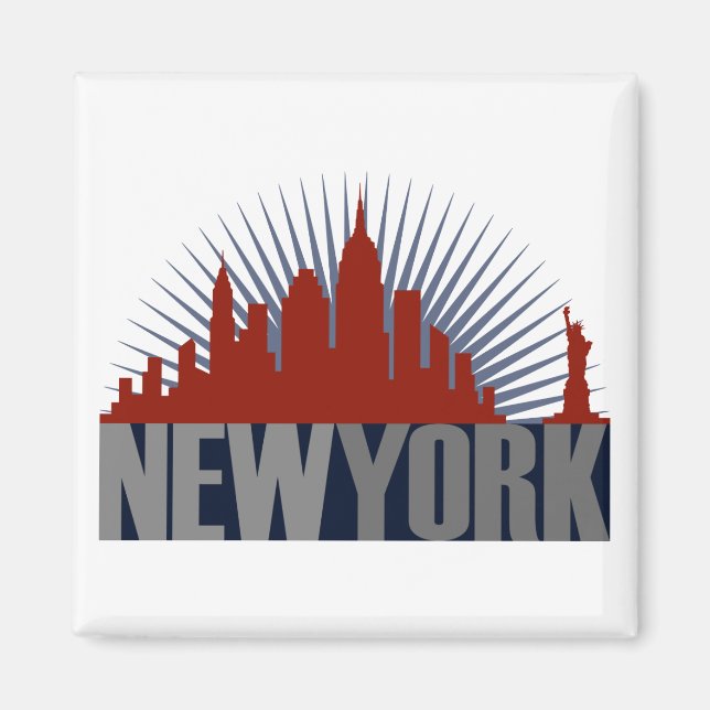 New York City Skyline Magnet (Front)