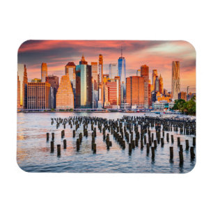 New York city skyline Magnet