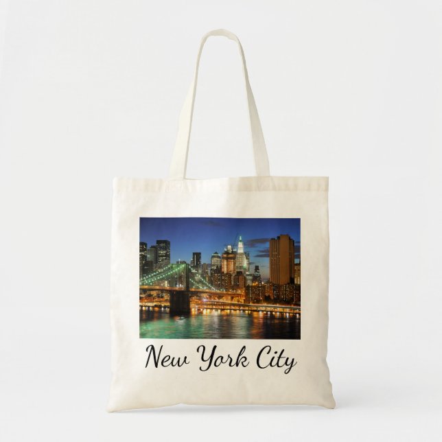 New York City Skyline, New York, USA Tote Bag (Front)