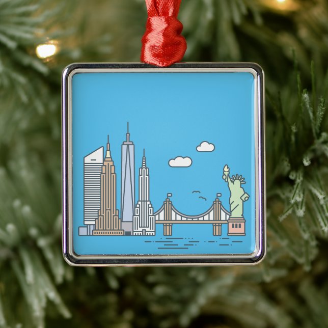 New York City Skyline - Ornament  (Tree)