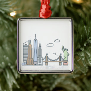 New York City Skyline - Ornament 