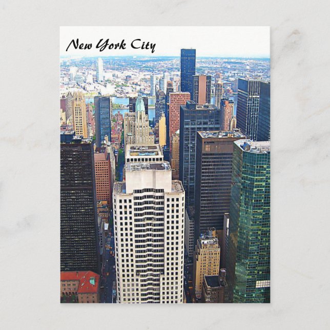 New York City Skyline Post Card (Front)