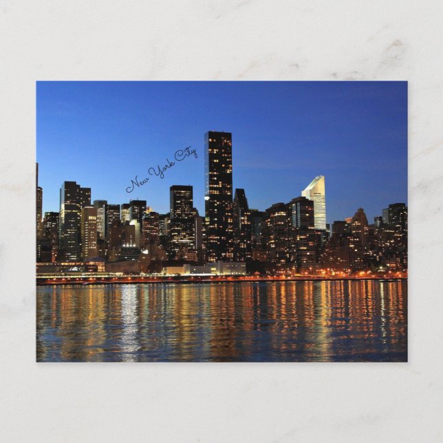 New York City Skyline Postcard (Front)