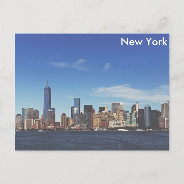 New York city skyline Postcard (Front)