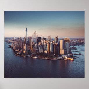 new york city skyline poster