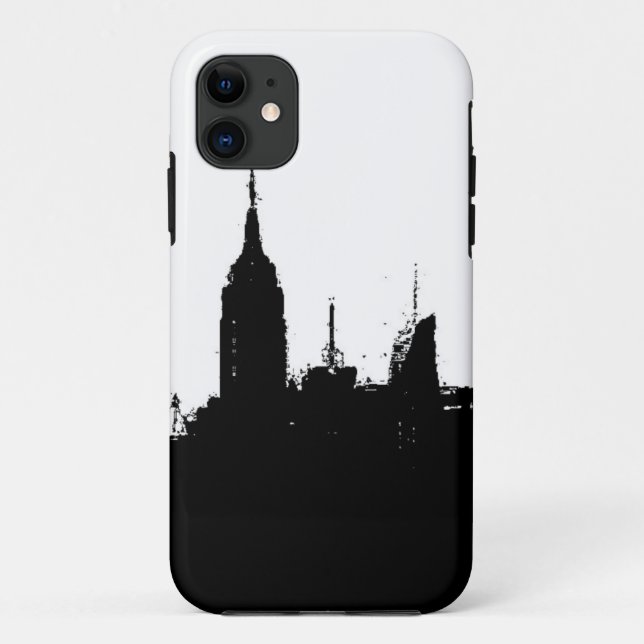 New York City Skyline Silhouette iPhone 5/5S Case (Back)