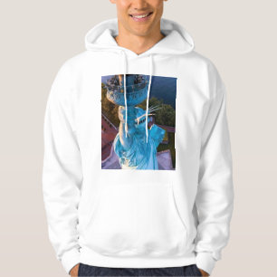 New York City Skyline, Statue of Liberty Torch Hoodie