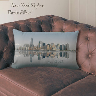 New York City Skyline Throw Pillow