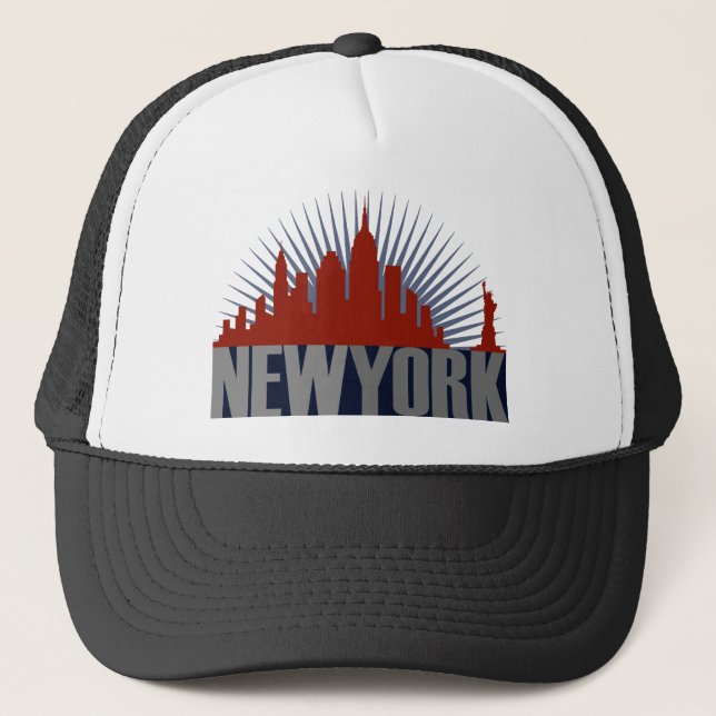 New York City Skyline Trucker Hat (Front)