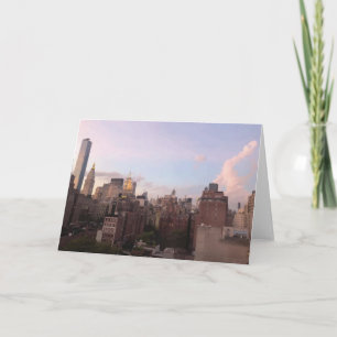 New York City Skyline View Manhattan Sky Card
