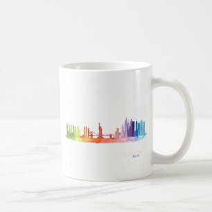 NEW YORK CITY skyline watercolor manhattan Coffee Mug