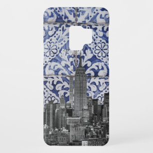 New York City Skyscrapers Meet Portuguese Tiles Case-Mate Samsung Galaxy S9 Case
