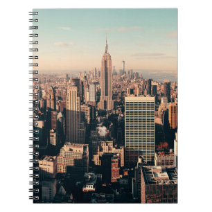 New York City skyscrapers roof terrace urban views Notebook