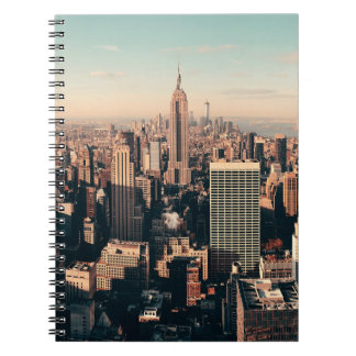 New York City skyscrapers roof terrace urban views Notebook
