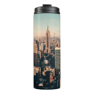 New York City skyscrapers rooftop urban view. city Thermal Tumbler