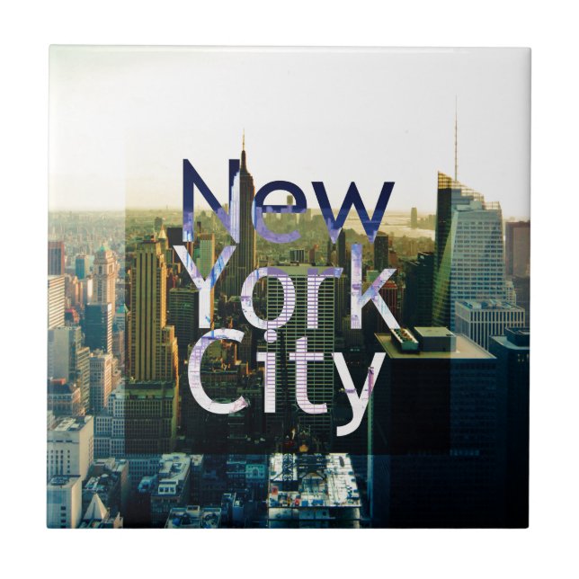 New York City Souvenir Ceramic Tile (Front)