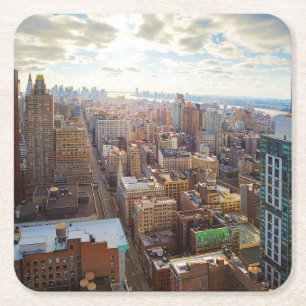 New York City Square Paper Coaster
