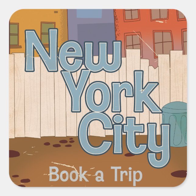 New York City Square Sticker (Front)