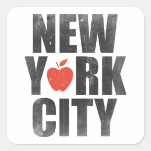 New York City Square Sticker