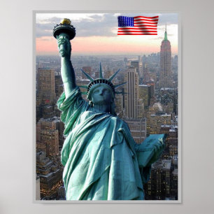 New York City - Statue of Liberty - United States Poster